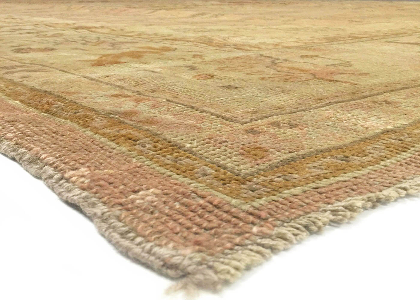 Antique Turkish Oushak Rug - 13'5" x 19'7"