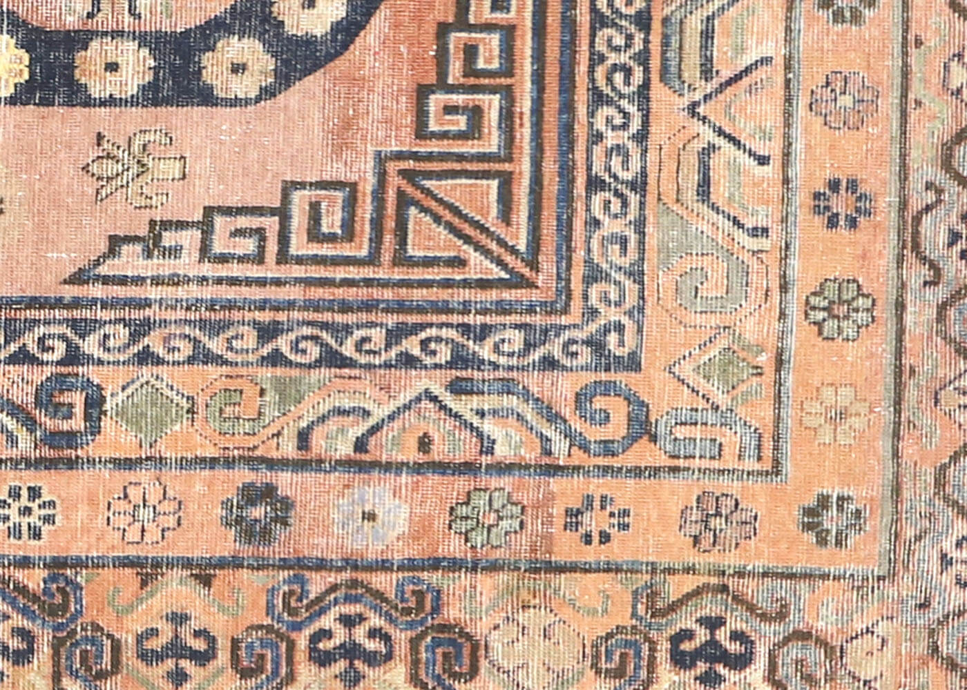 Antique Uzbekistan Khotan Rug - 6'10" x 14'3"