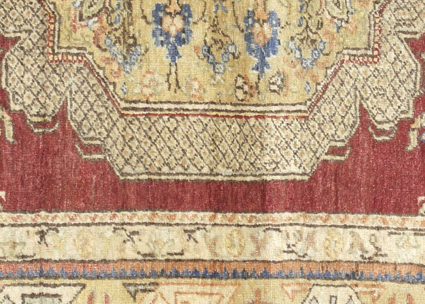 Vintage Turkish Oushak Rug - 4' x 5'2"