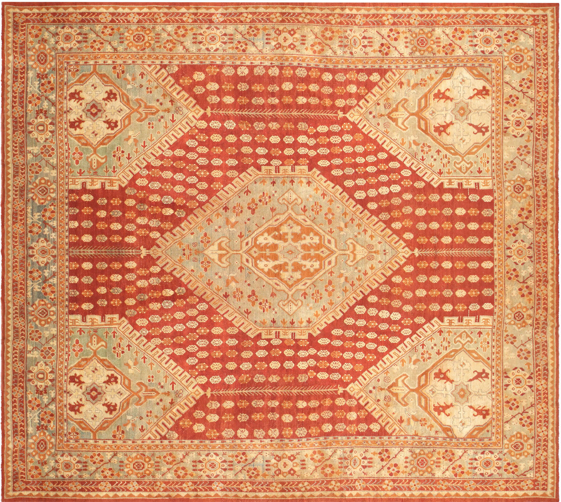 Antique Turkish Oushak Rug - 16'10