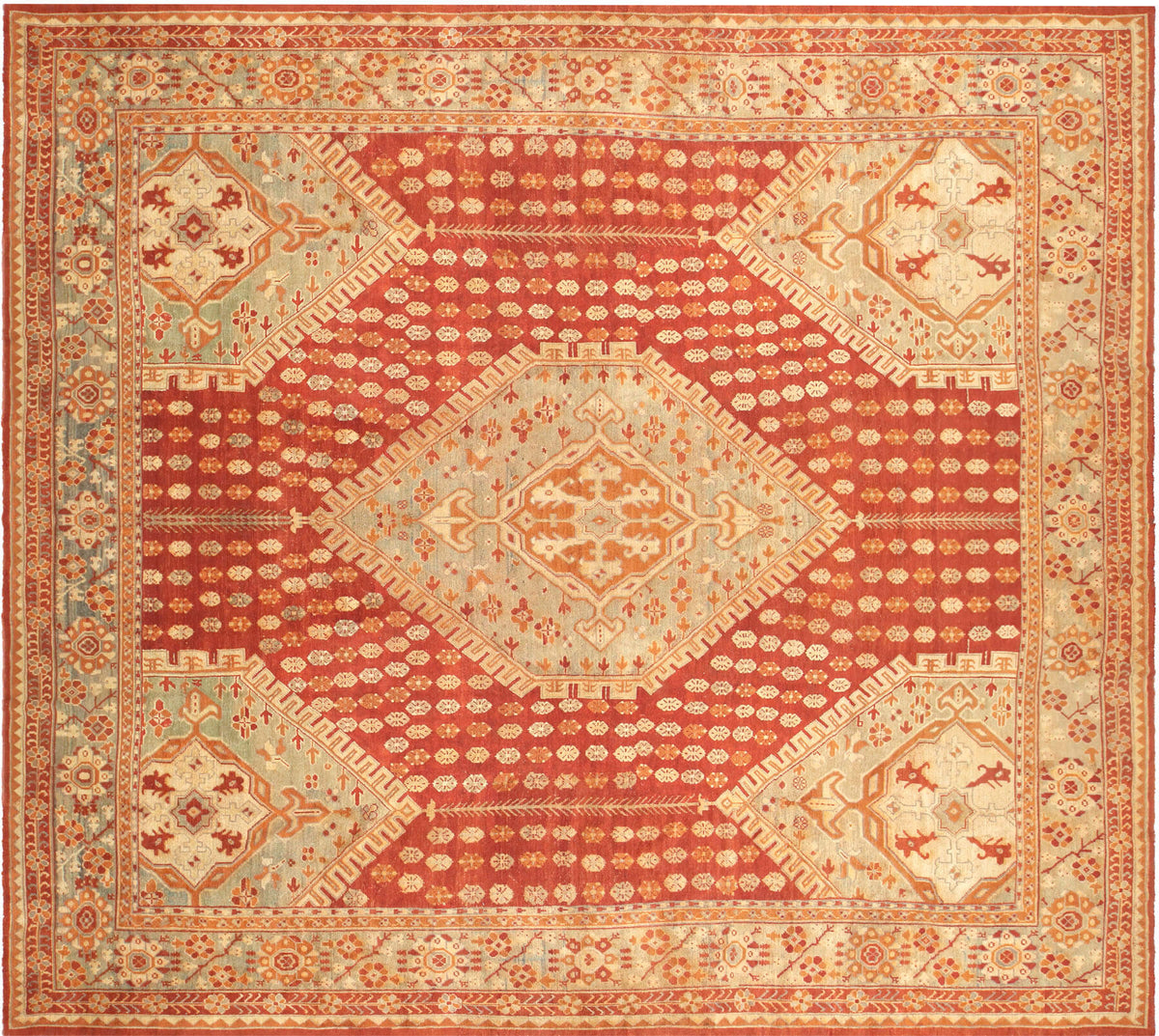 トルコヴィンテージラグ OldTurkishVintage Oushak Rug Turkish Oushak Rugs