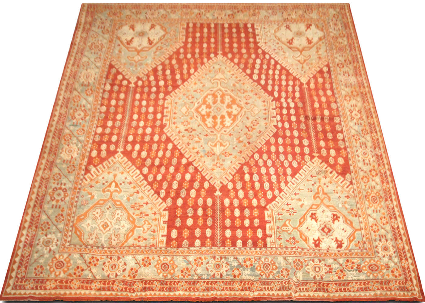 Antique Turkish Oushak Rug - 16'10" x 19'6"