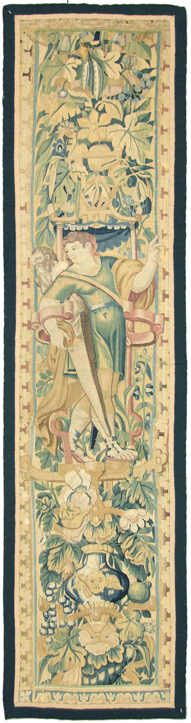 Antique Flemish Tapestry - 1'9" x 7'3"