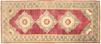 Vintage Turkish Oushak Carpet - 4'6" x 11'