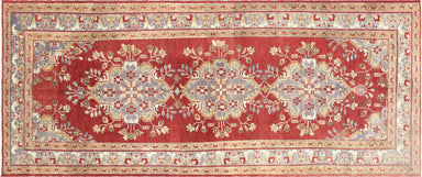 Vintage Turkish Oushak Carpet - 4'8" x 11'7"