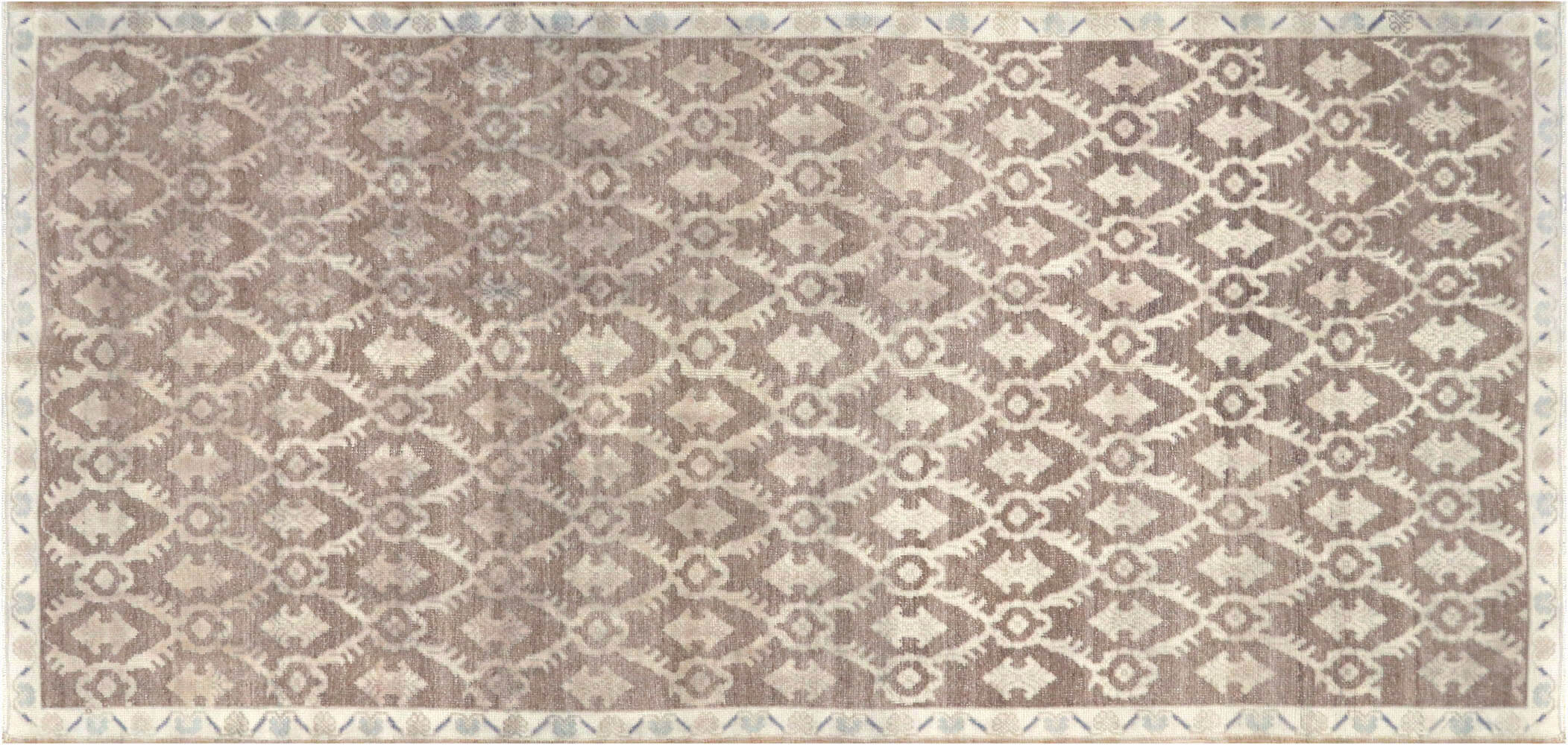 Vintage Turkish Oushak Carpet - 4'11" x 10'4"