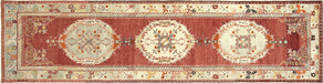 Vintage Turkish Oushak Runner - 3'6" x 13'8"