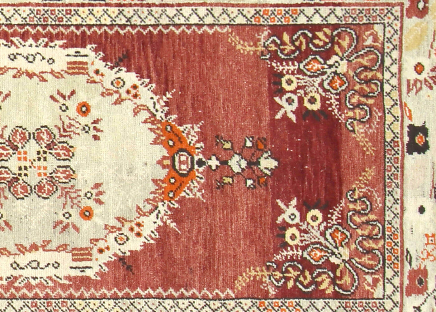 Vintage Turkish Oushak Runner - 3'6" x 13'8"