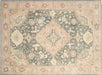 Semi Antique Turkish Oushak Carpet - 9'2" x 12'5"
