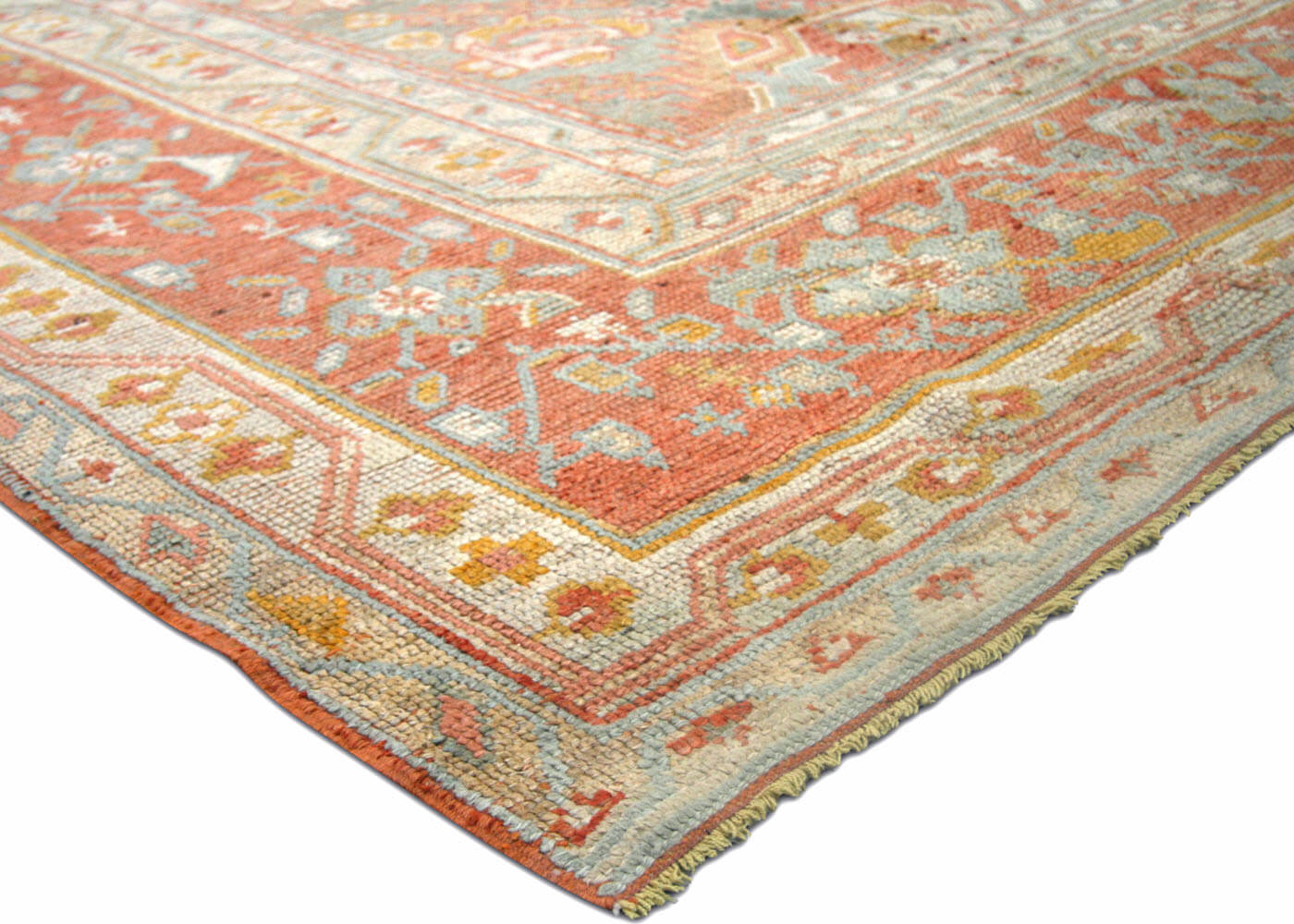 Antique Turkish Oushak Rug - 10'4" x 13'