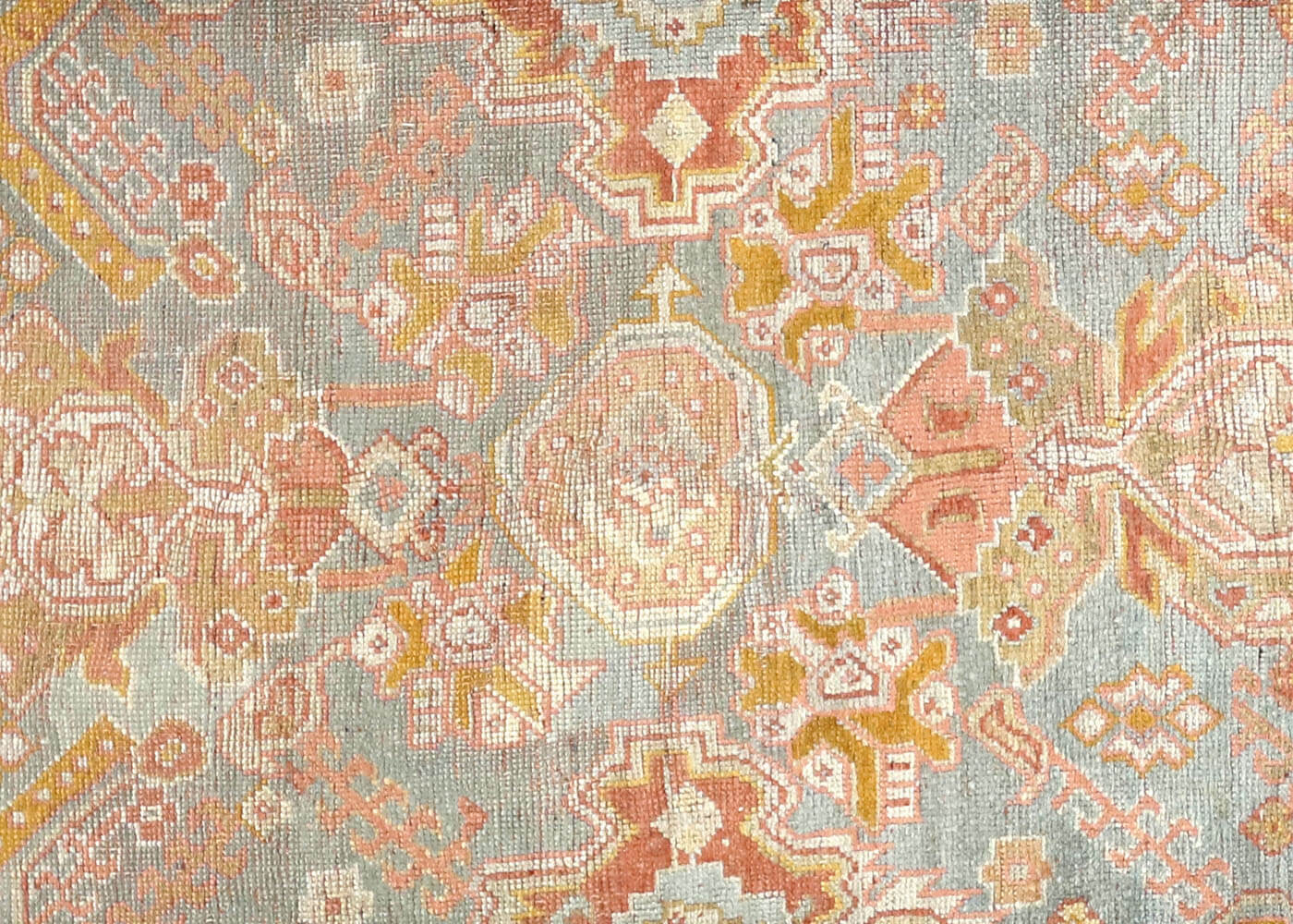 Antique Turkish Oushak Rug - 10'4" x 13'