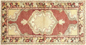Vintage Turkish Oushak Rug - 3'1" x 5'9" - 074825