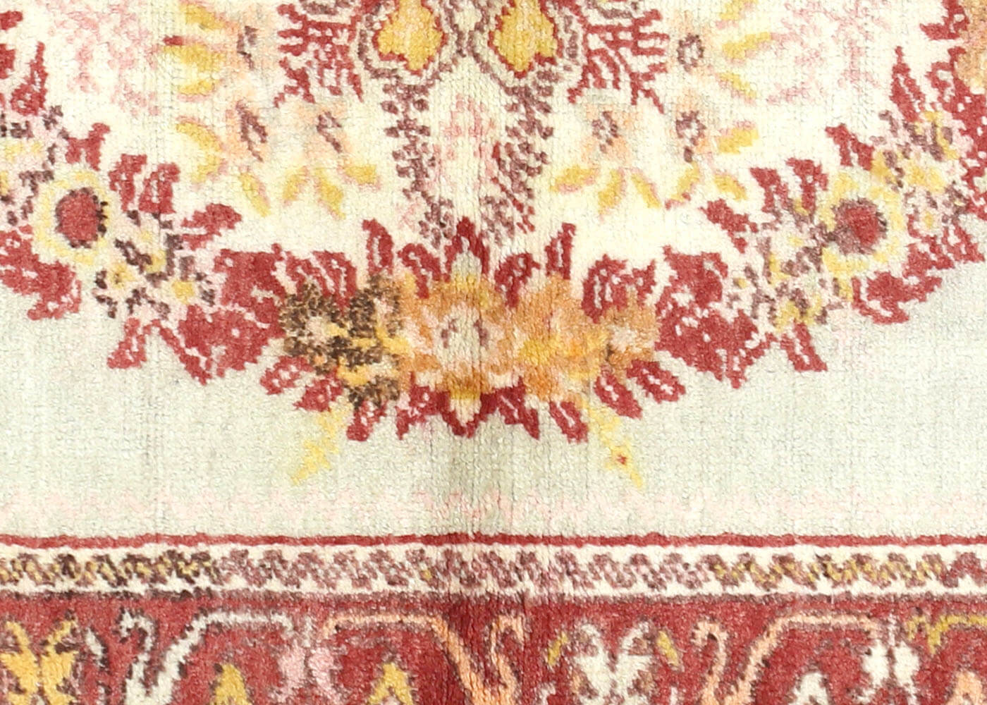 Vintage Turkish Oushak Rug - 3'3" x 5'10"