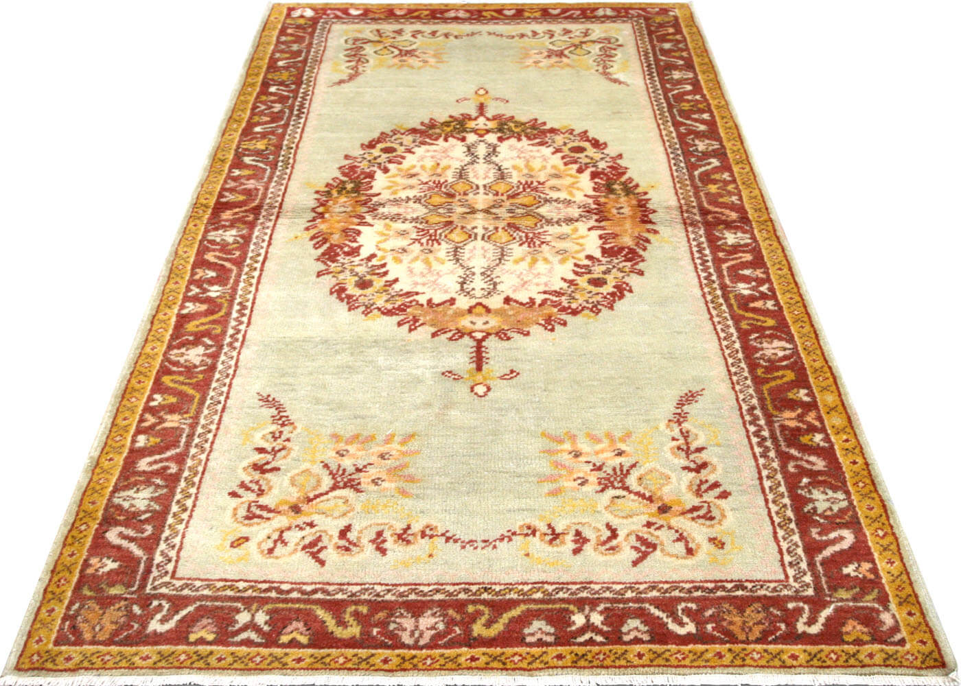 Vintage Turkish Oushak Rug - 3'3" x 5'10"