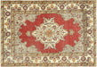 Vintage Turkish Oushak Rug - 3'10" x 5'5"