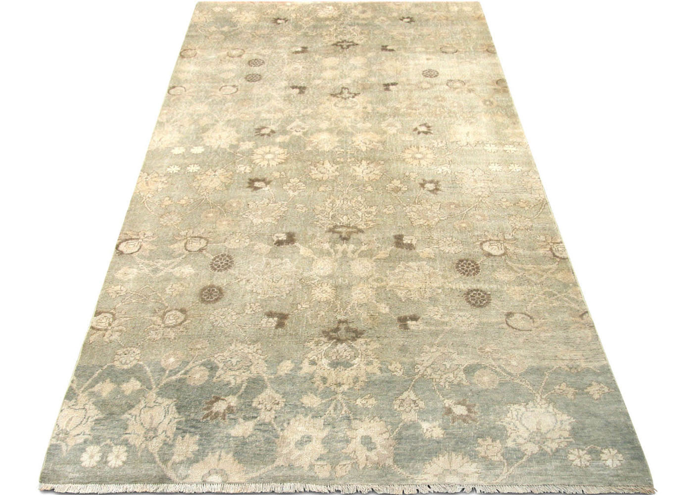 Vintage Turkish Oushak Rug - 4'8" x 9'3"