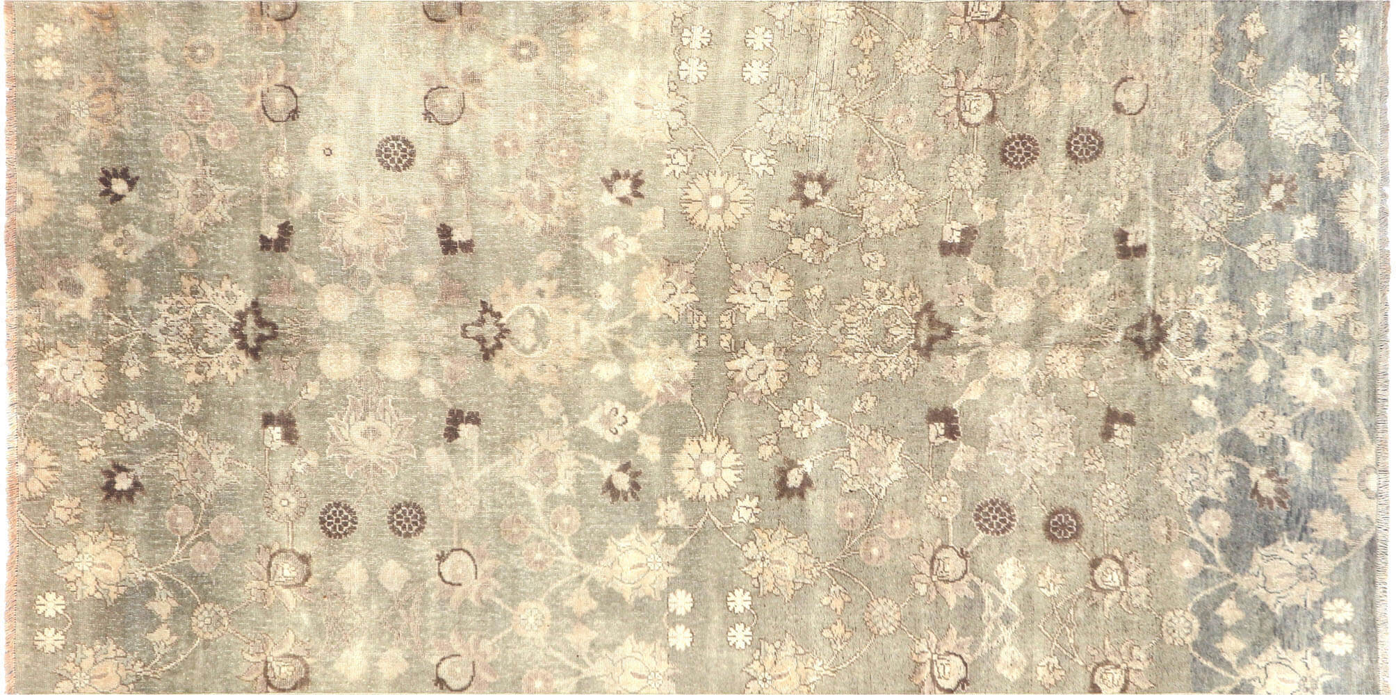 Vintage Turkish Oushak Carpet - 4'8" x 9'3"
