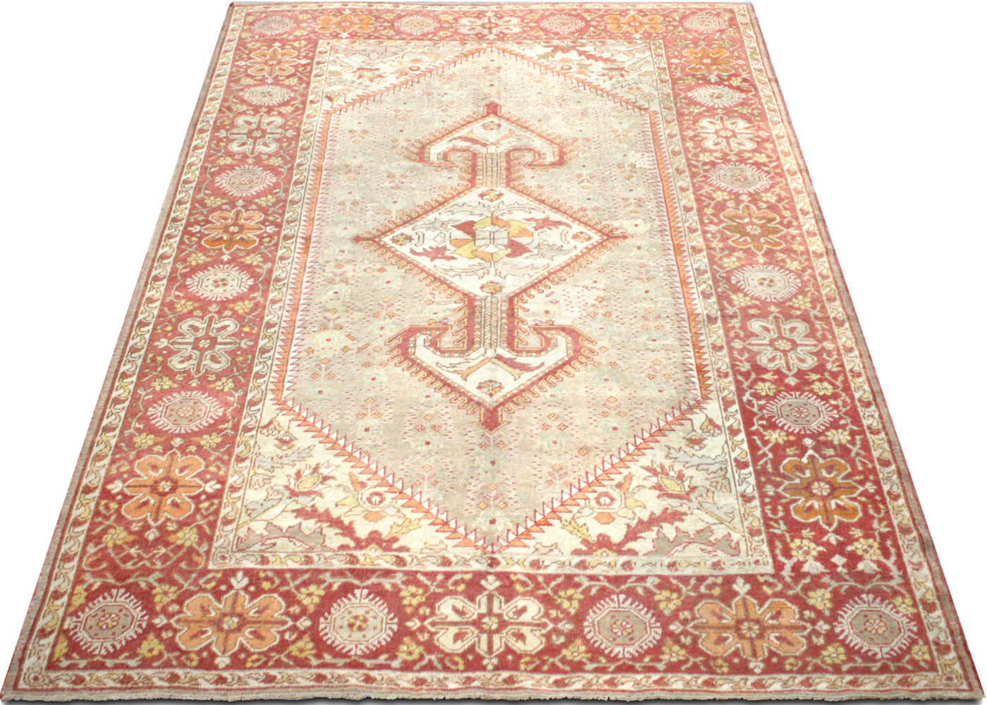 Semi Antique Turkish Oushak Rug - 8'3" x 12'7"