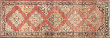Vintage Turkish Oushak Carpet - 5'1" x 13'8"