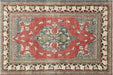 Vintage Turkish Oushak Rug - 4'10" x 7'4"