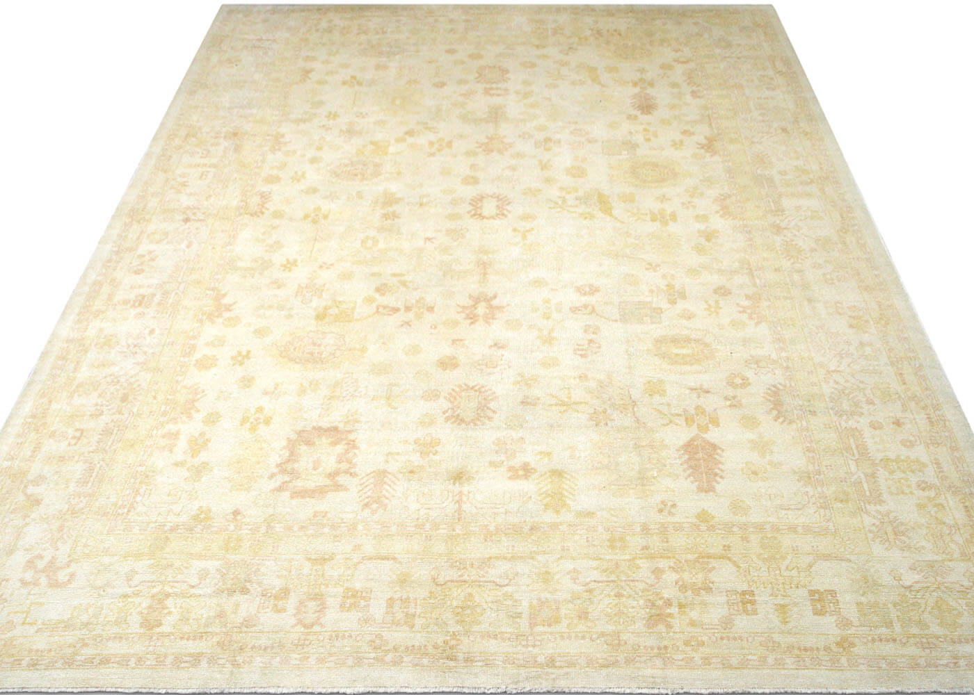 Vintage Turkish Oushak Rug - 14'3" x 20'