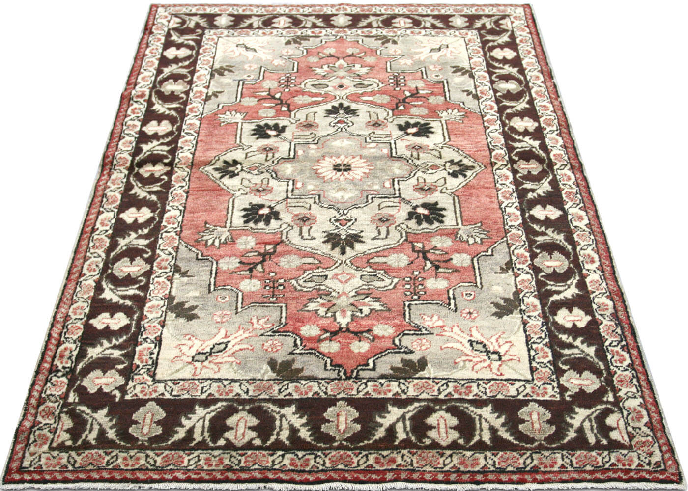 Vintage Turkish Oushak Rug - 3'10" x 5'11"