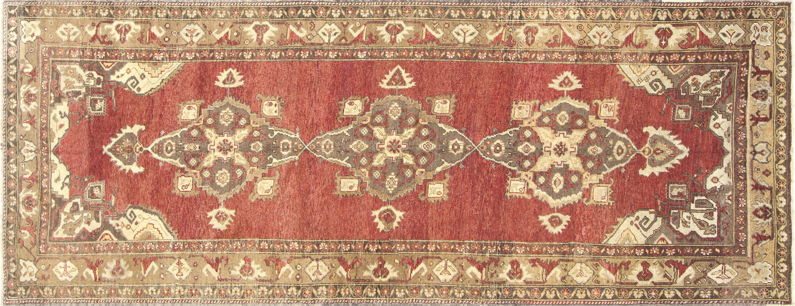 Vintage Turkish Oushak Carpet - 4'10" x 12'8"