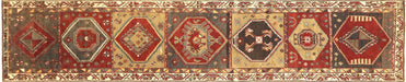 Vintage Turkish Oushak Runner - 2'5" x 12'8"