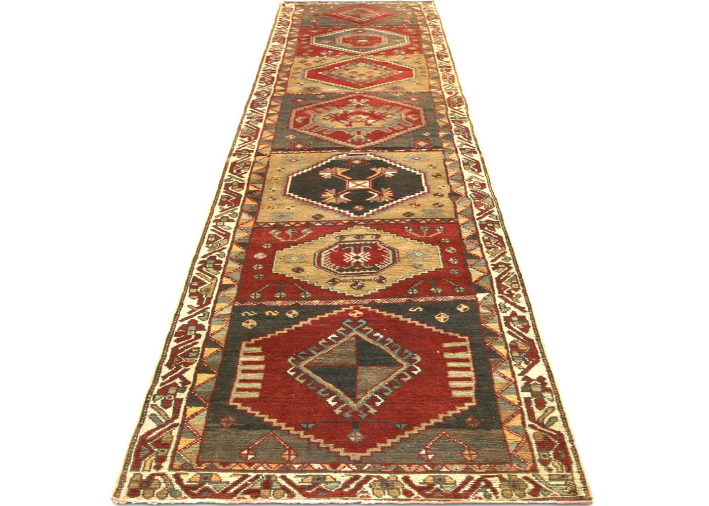 Vintage Turkish Oushak Runner - 2'5" x 12'8"