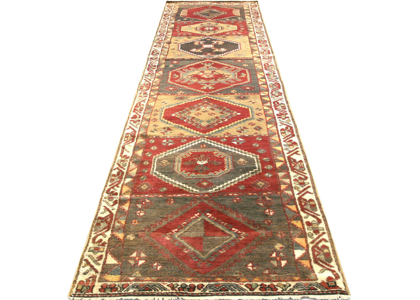 Vintage Turkish Oushak Runner - 2'5" x 12'8"