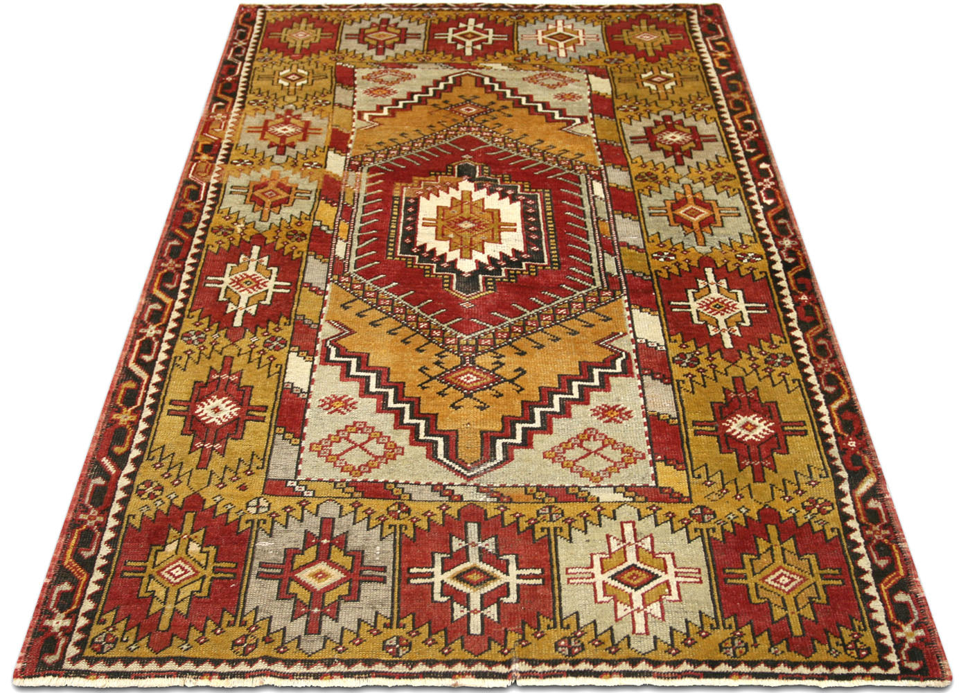 Vintage Turkish Oushak Rug - 4' x 6'