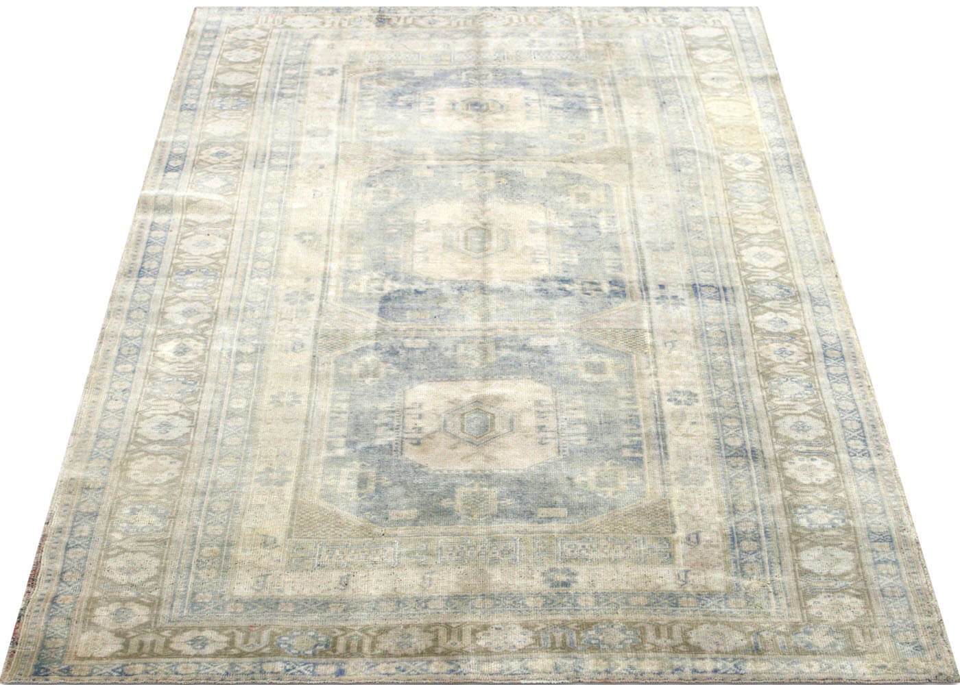 Vintage Turkish Oushak Rug - 5'7" x 9'1"