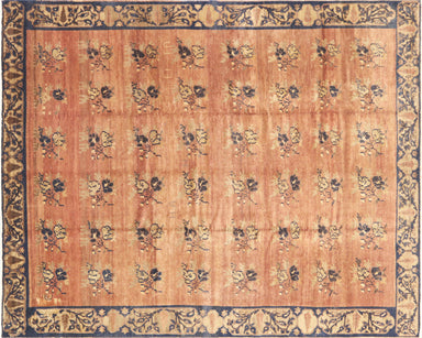 Vintage Turkish Oushak Carpet - 9'8" x 12'1"