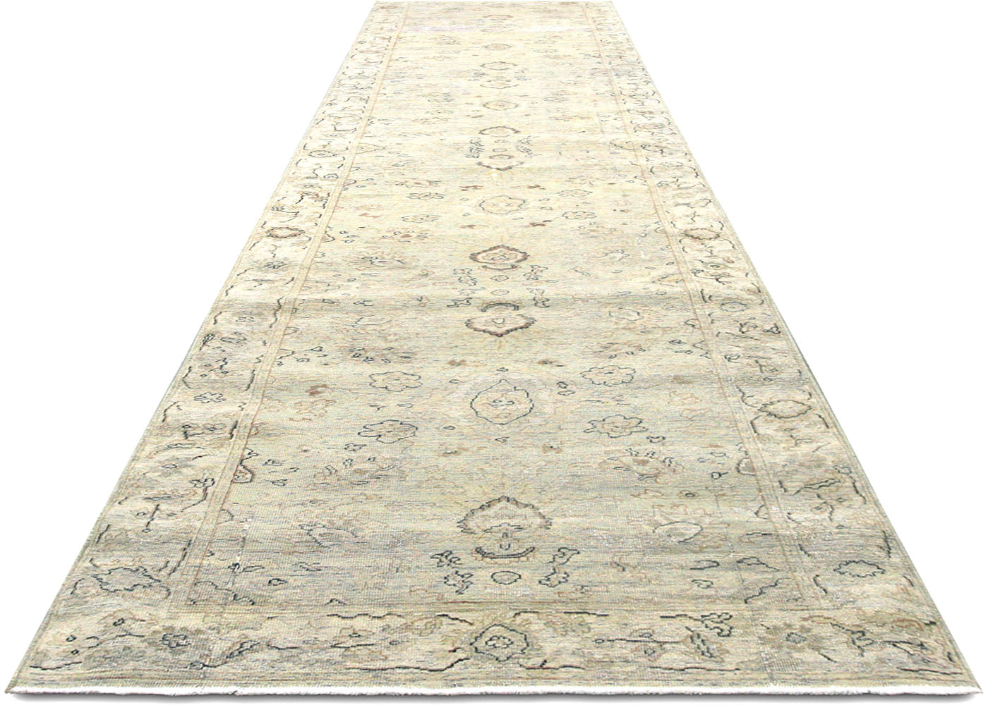 Vintage Persian Tabriz Runner - 2'8" x 13'3"