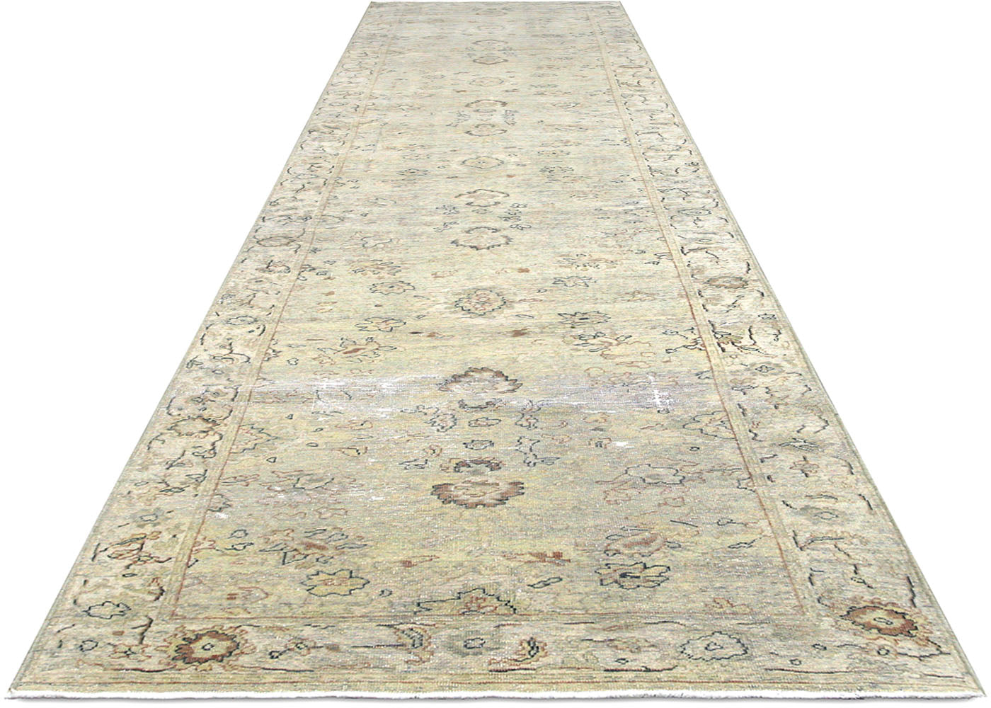 Vintage Persian Tabriz Runner - 2'8" x 13'3"