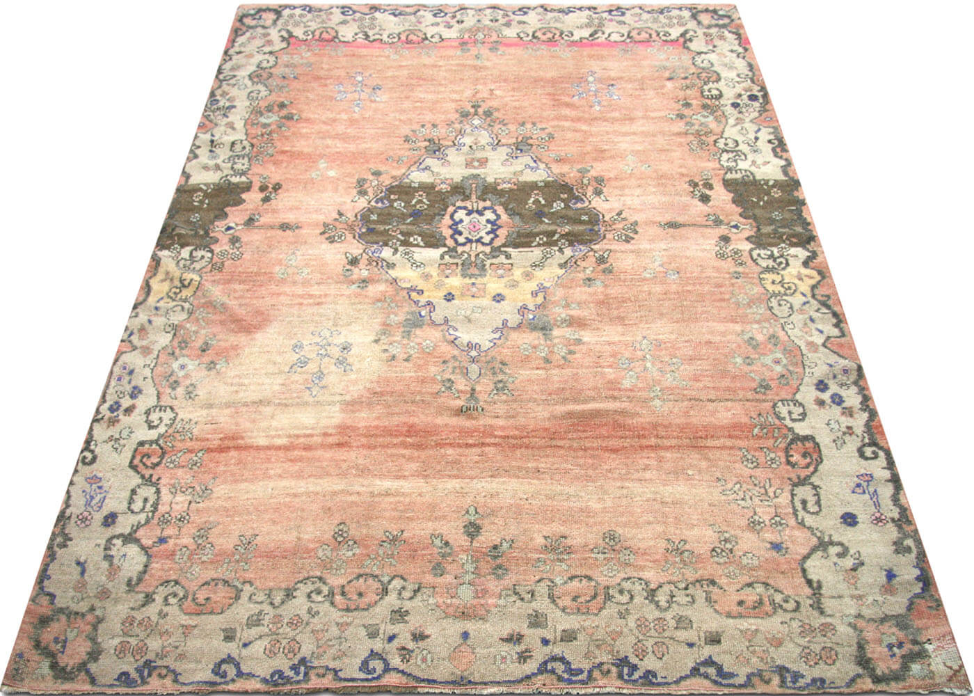 Vintage Turkish Oushak Rug - 6'7" x 9'4"