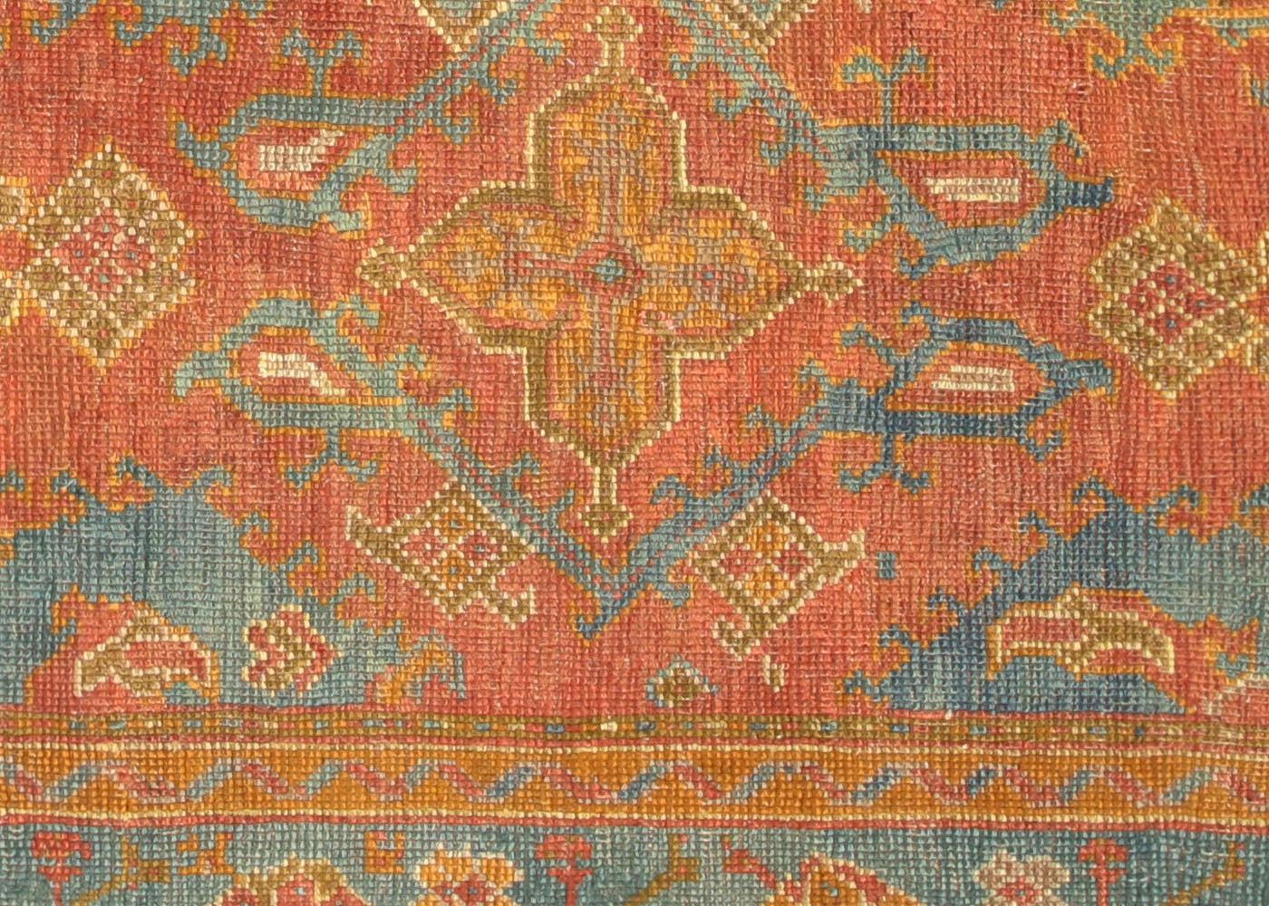 Antique Turkish Oushak Rug - 8'4" x 12'9"