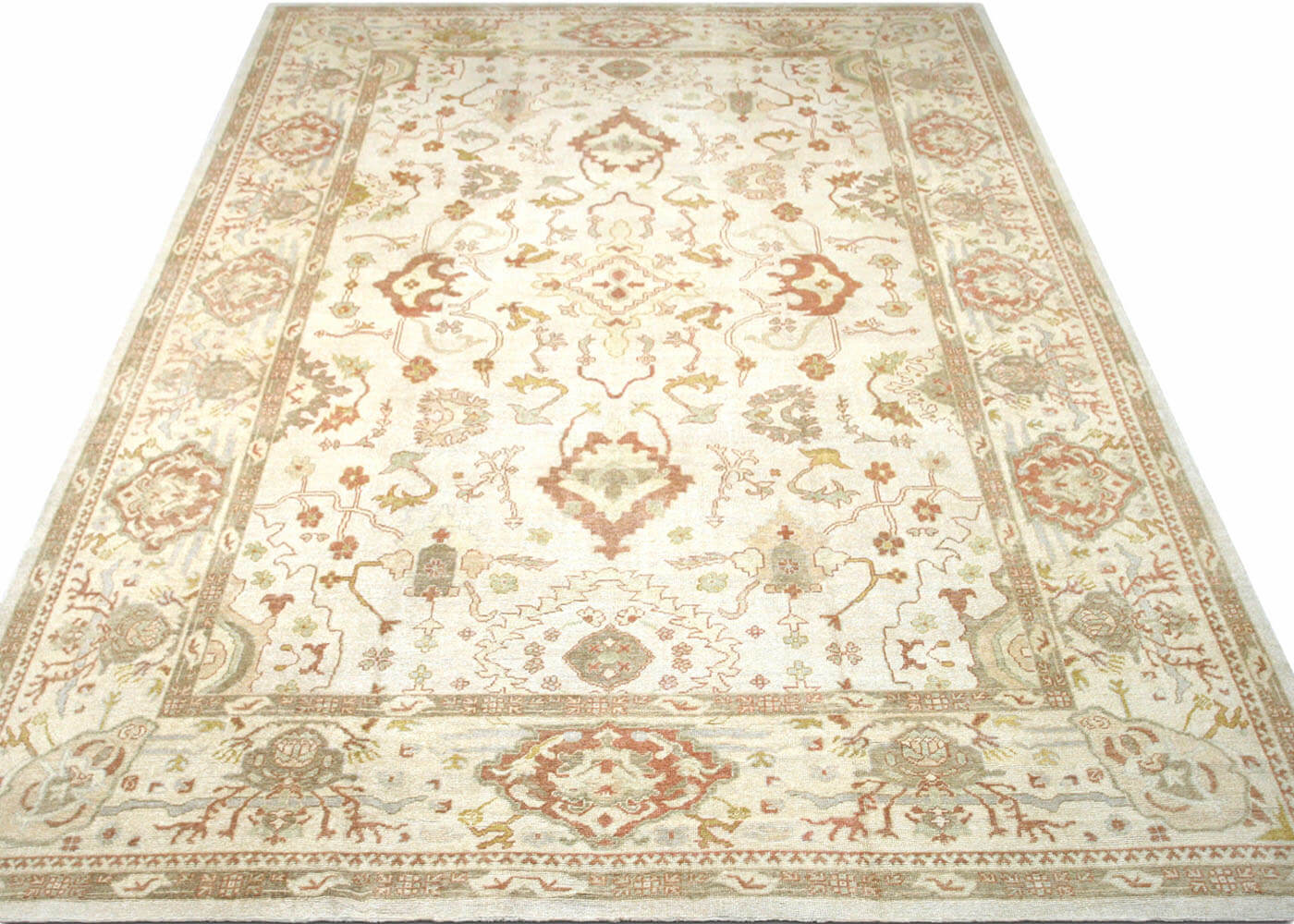 Vintage Turkish Oushak Rug - 13'8" x 21'3"