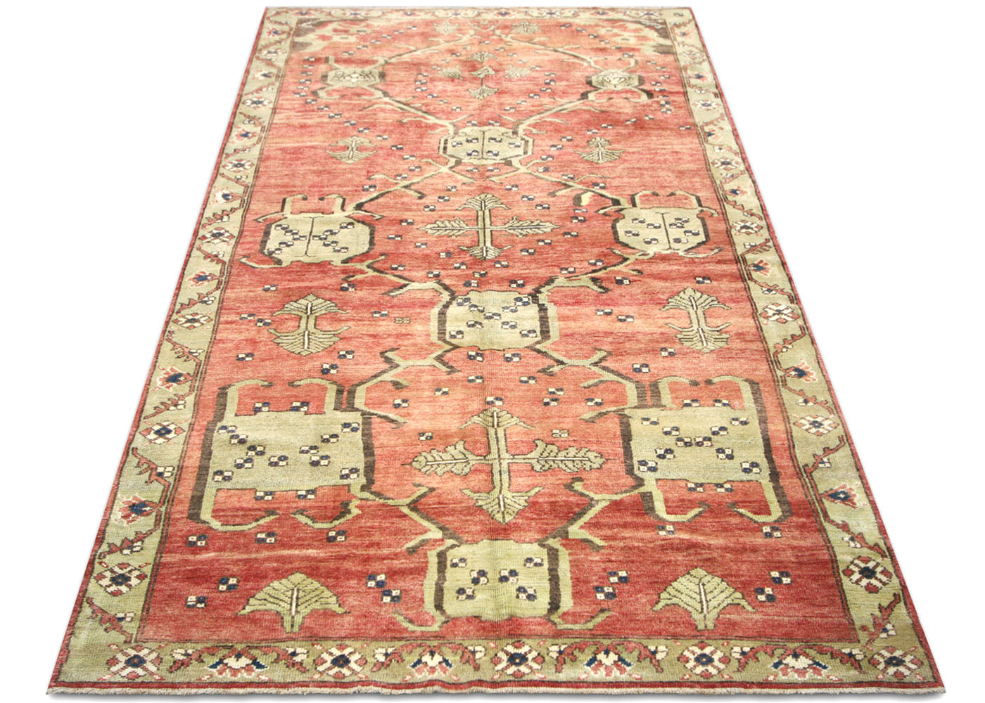 Vintage Turkish Oushak Rug - 5'6" x 10'4"