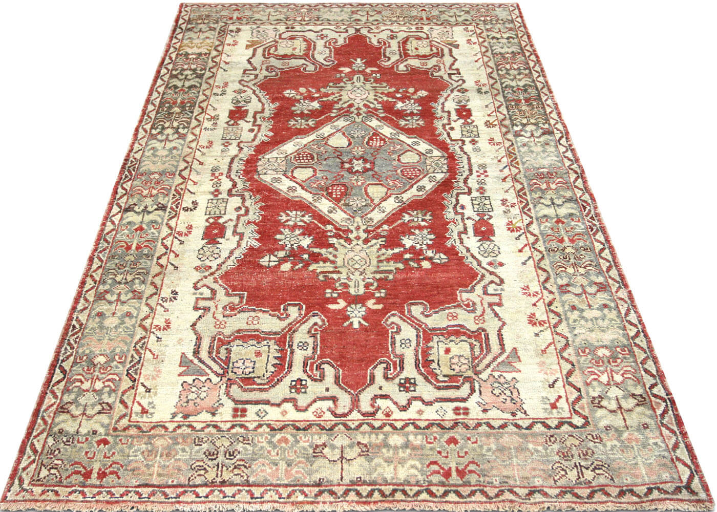 Vintage Turkish Oushak Rug - 4'5" x 7'