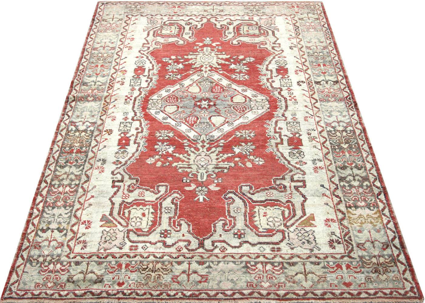 Vintage Turkish Oushak Rug - 4'5" x 7'