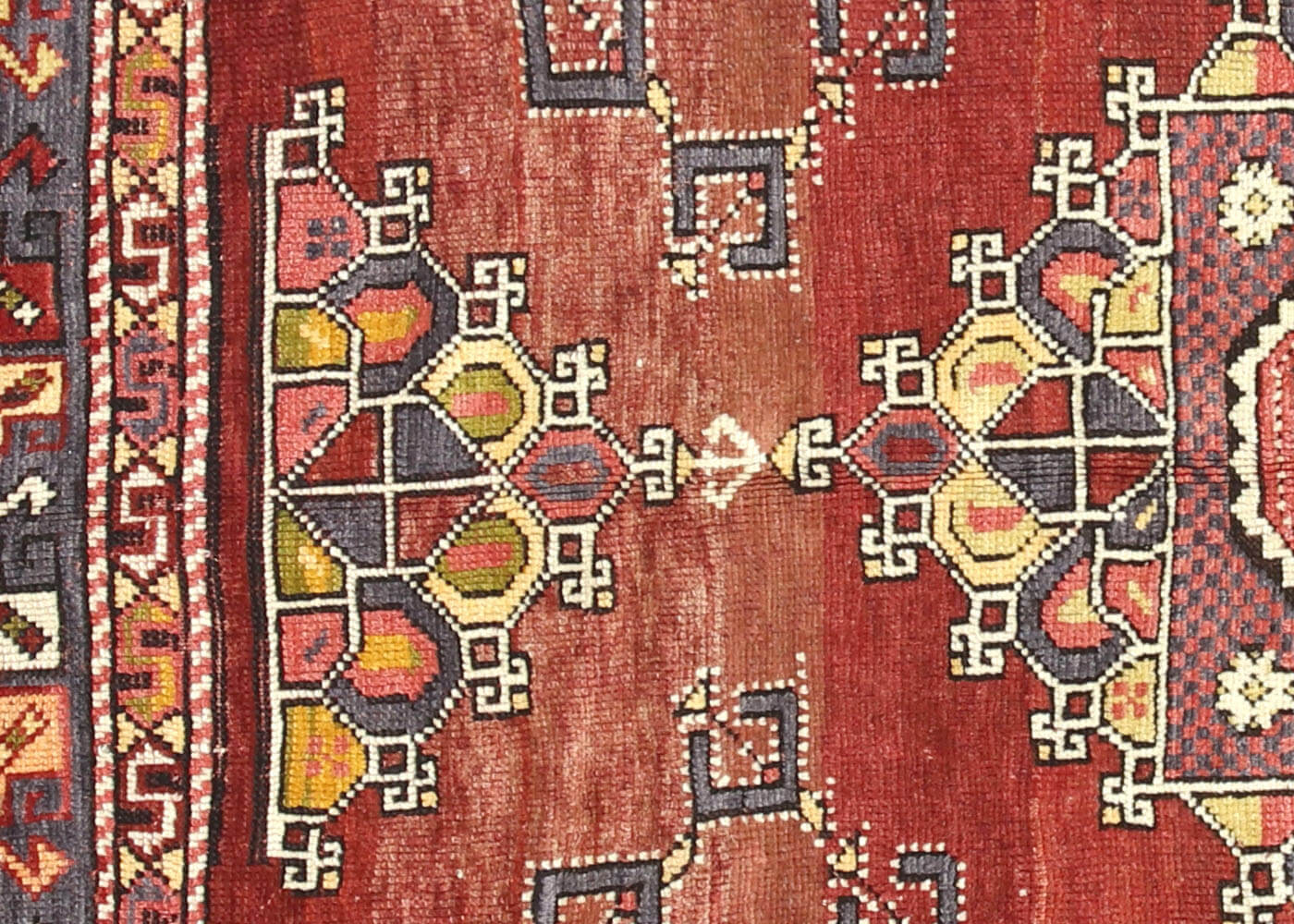Vintage Turkish Oushak Rug - 5'5" x 6'7"