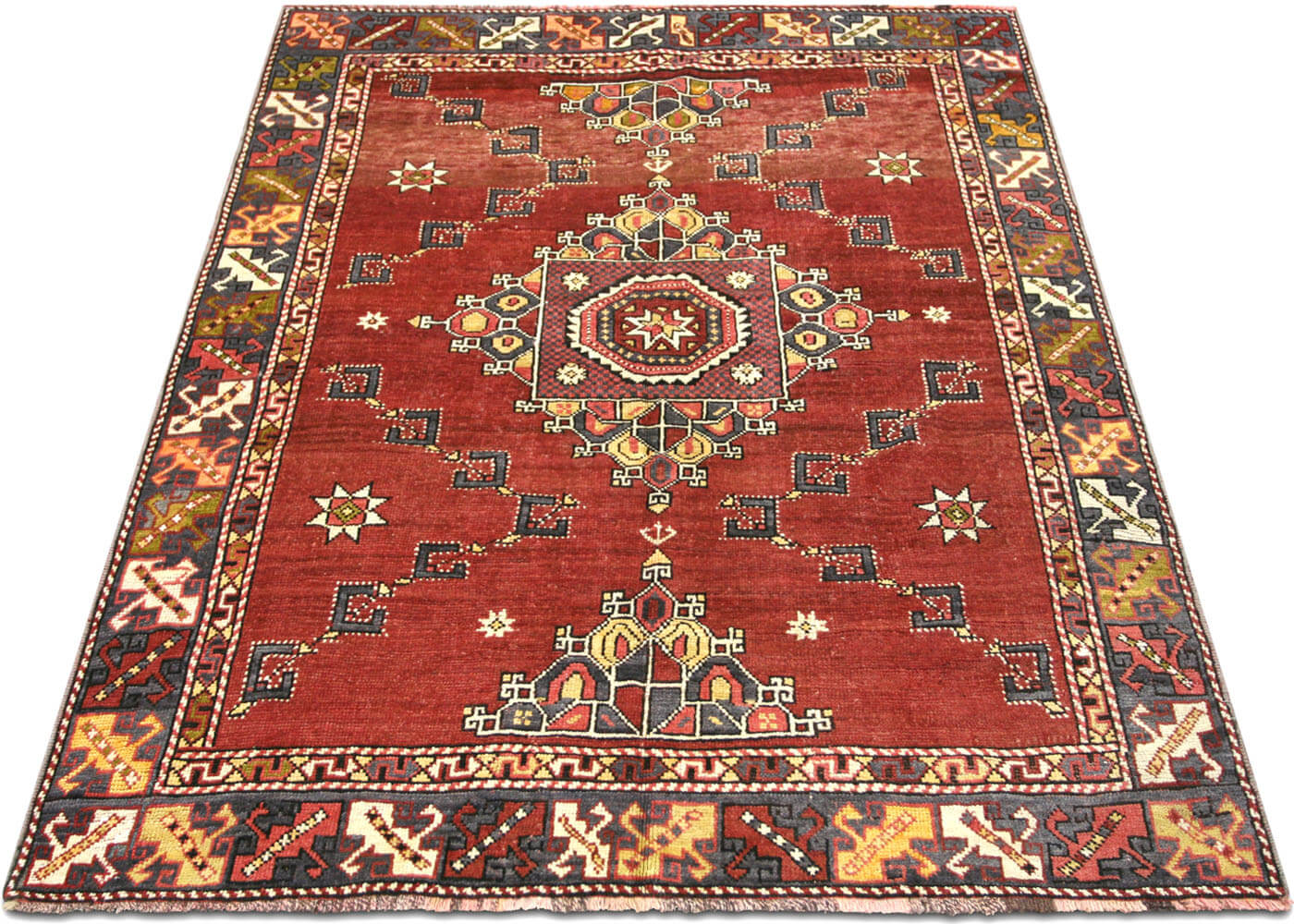 Vintage Turkish Oushak Rug - 5'5" x 6'7"