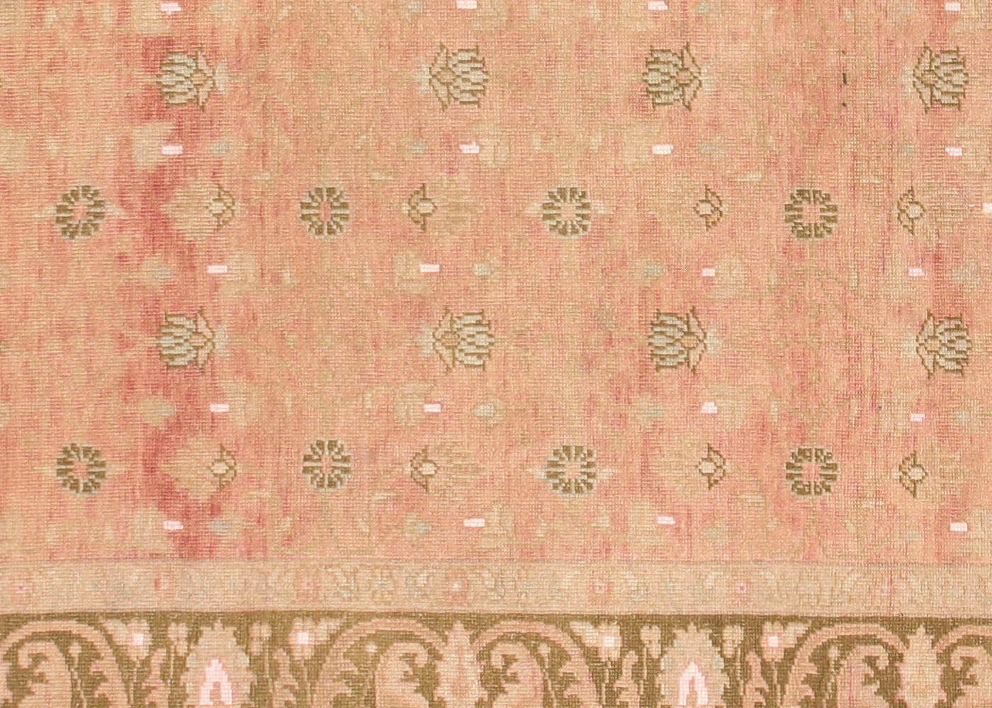 Vintage Turkish Oushak Rug - 7' x 9'1"