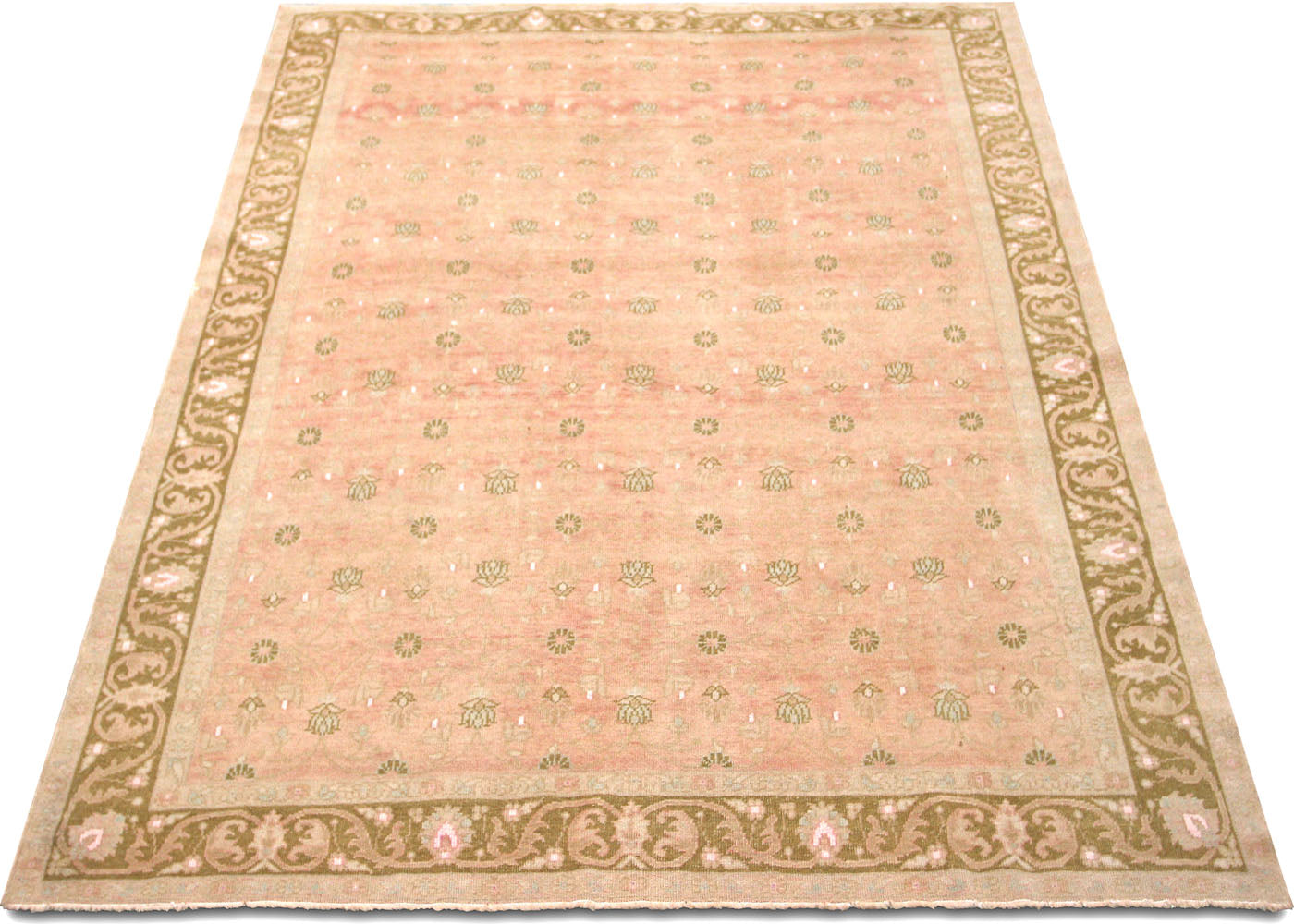 Vintage Turkish Oushak Rug - 7' x 9'1"