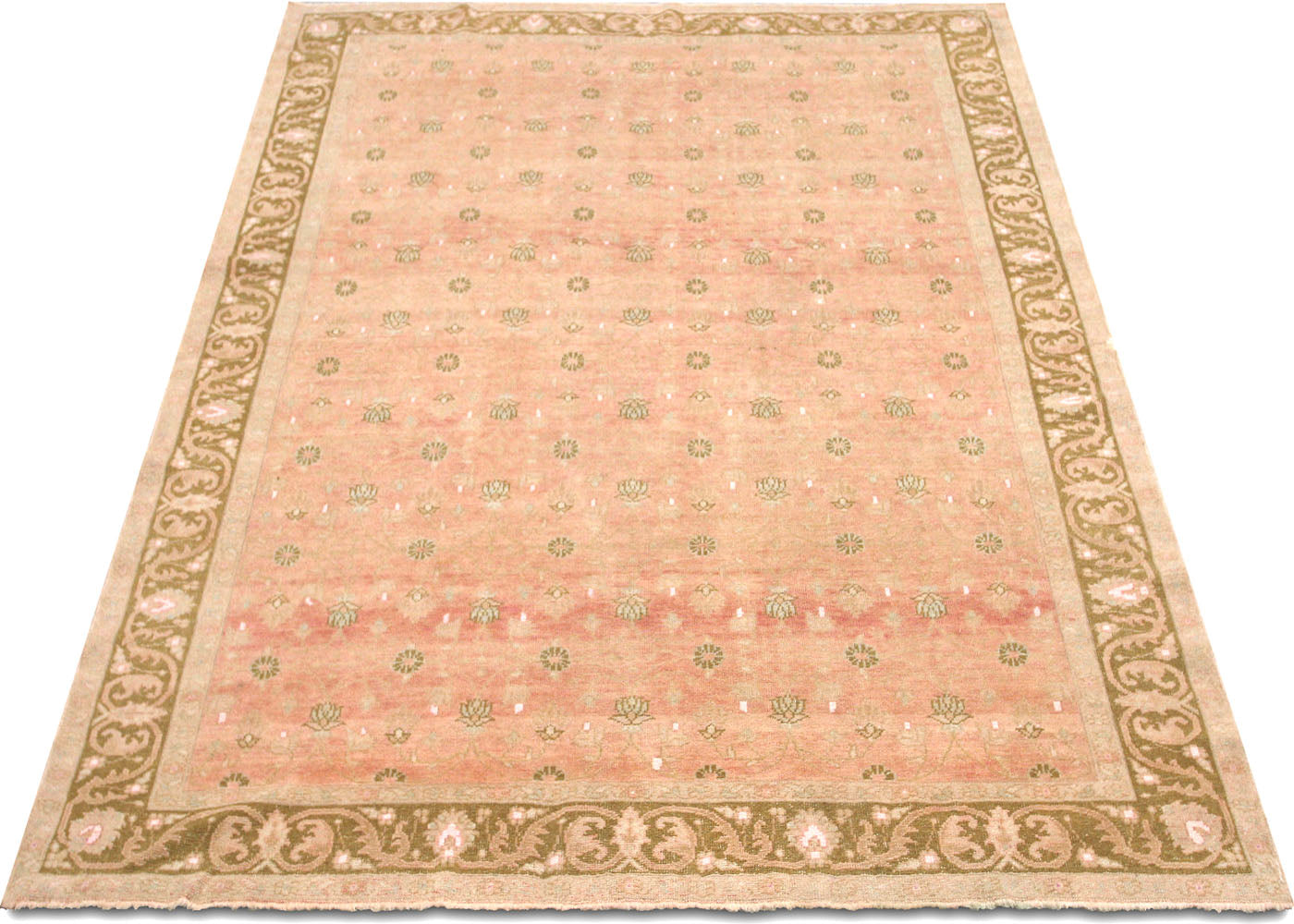 Vintage Turkish Oushak Rug - 7' x 9'1"