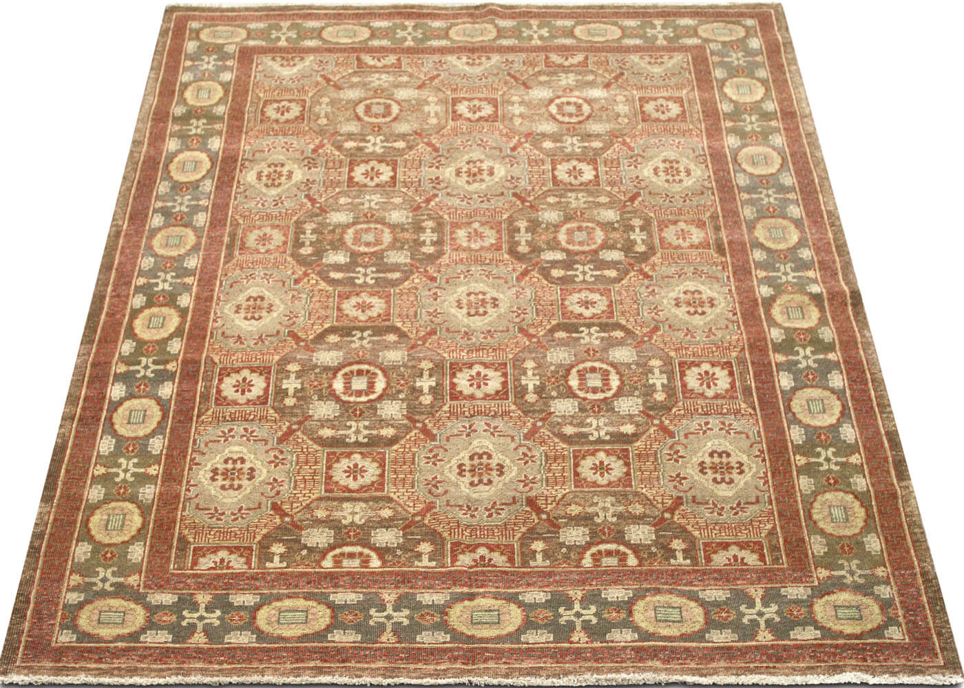 Vintage Uzbek Khotan Rug - 6'4" x 8'6"