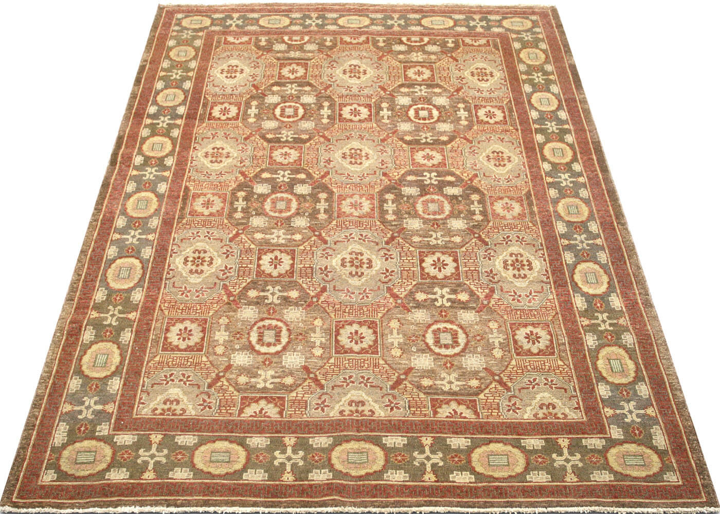 Vintage Uzbek Khotan Rug - 6'4" x 8'6"