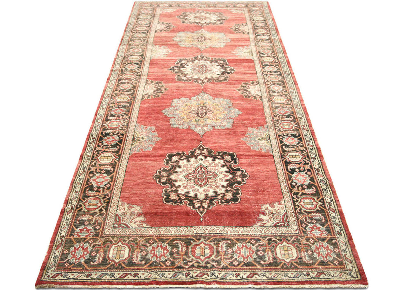 Vintage Turkish Oushak Rug - 5'8" x 13'9"