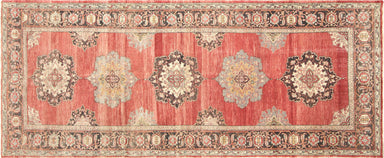 Vintage Turkish Oushak Carpet - 5'8" x 13'9"
